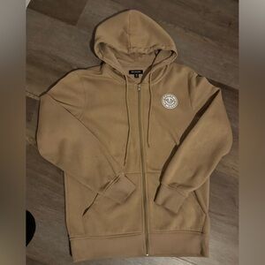 True Religion Tan Zip Up Sweater